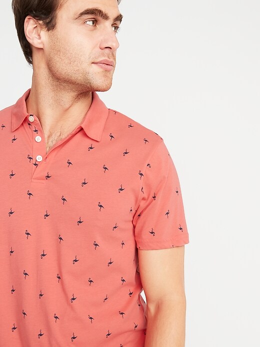 Image number 4 showing, Soft-Washed Printed Jersey Polo