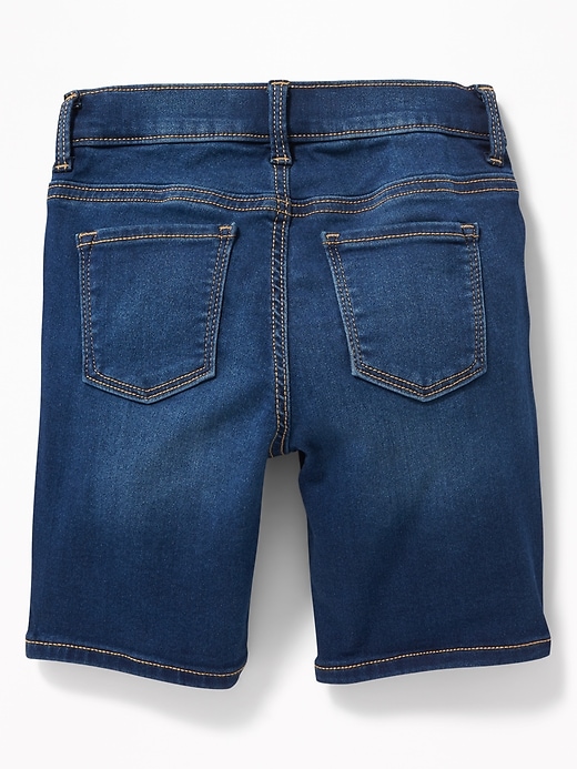 View large product image 2 of 3. Ballerina 360&#176 Stretch Jean Bermuda Shorts for Girls