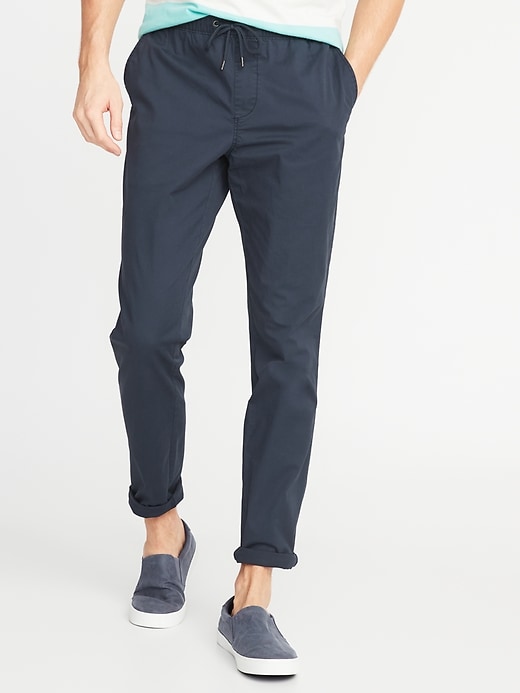 View large product image 1 of 1. Relaxed Slim Pull On Anytime Chinos