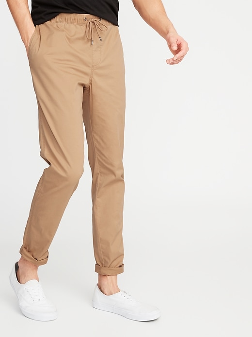View large product image 1 of 2. Relaxed Slim Pull On Anytime Chinos