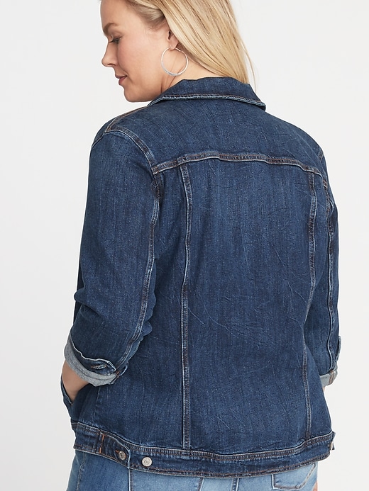 Image number 2 showing, Classic Plus-Size Jean Jacket