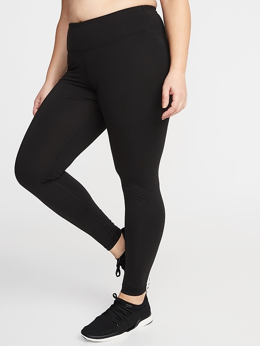 View large product image 1 of 3. High-Waisted PowerPress Plus-Size Leggings