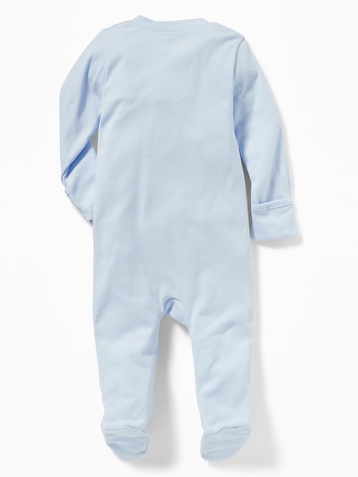 View large product image 2 of 2. Unisex Footed One-Piece for Baby