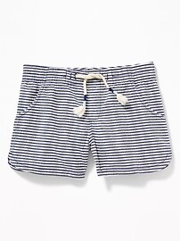 View large product image 3 of 3. Striped Seersucker Pull-On Shorts For Girls
