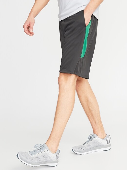 View large product image 1 of 1. Go-Dry Side-Panel Performance Shorts - 9-inch inseam