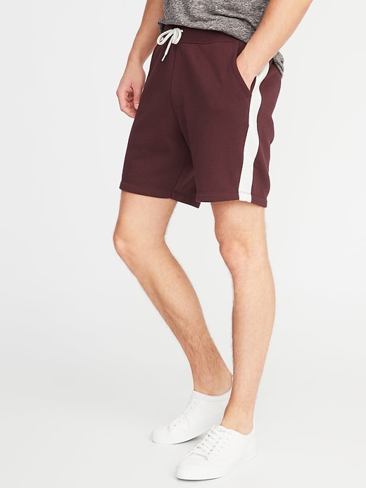 View large product image 1 of 2. Side-Stripe Jogger Shorts - 7.5-inch inseam