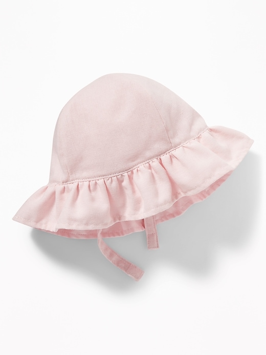 View large product image 1 of 1. Linen-Blend Hat for Baby