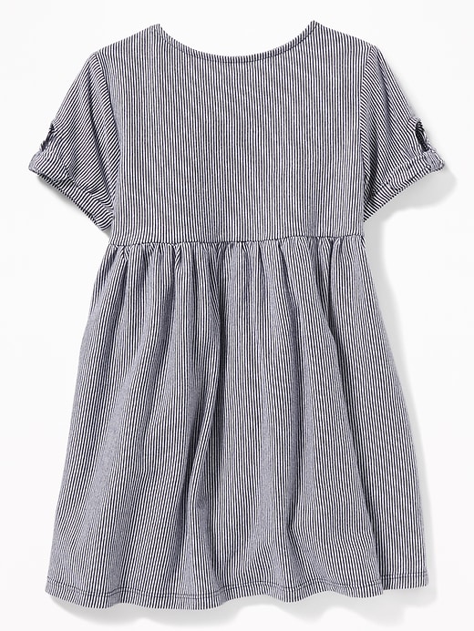 View large product image 2 of 3. Printed Fit & Flare Button-Front Dress for Toddler Girls