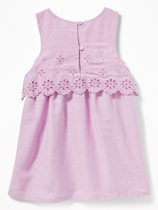 View large product image 2 of 3. Tiered Eyelet Shift Dress for Toddler Girls