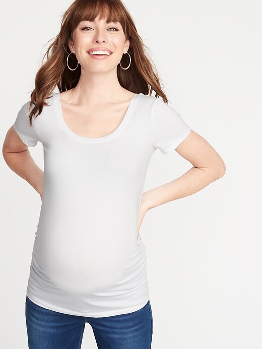 View large product image 1 of 1. Maternity Ballet Scoop-Neck Tee