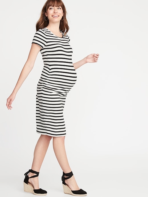 Image number 1 showing, Maternity Jersey Bodycon Dress