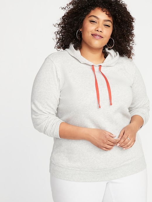 Image number 1 showing, French Terry Plus-Size Pullover Hoodie