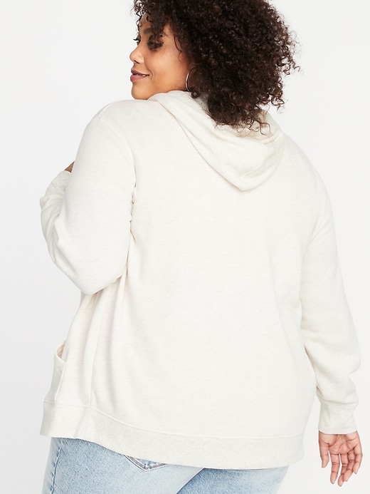 Image number 2 showing, Relaxed Plus-Size Logo-Graphic Zip Hoodie