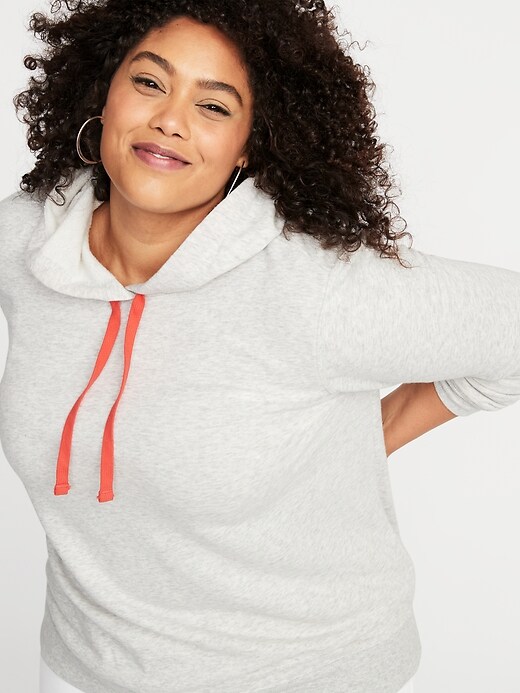 Image number 4 showing, French Terry Plus-Size Pullover Hoodie