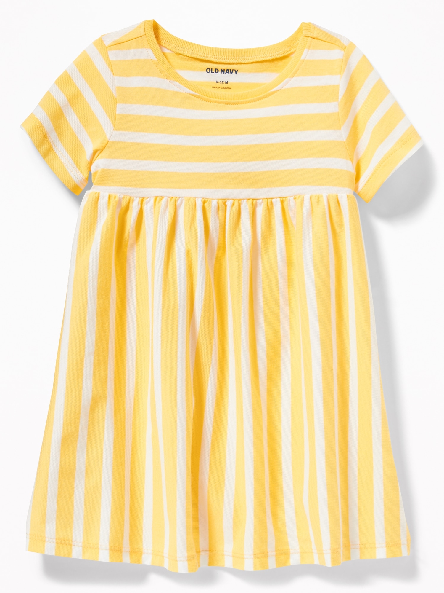 Old navy hotsell yellow striped dress