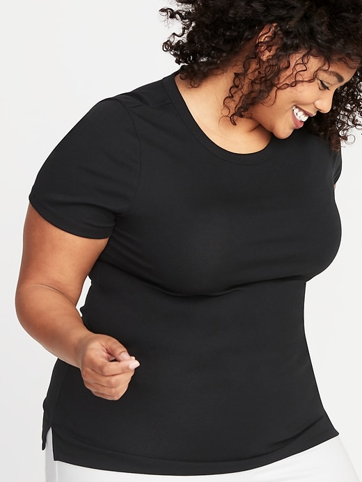 Image number 4 showing, Slim-Fit Plus-Size Crew-Neck Tee