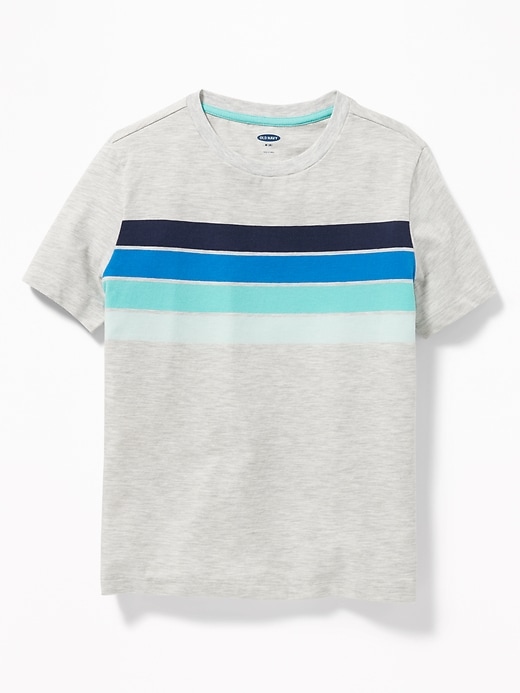 View large product image 1 of 1. Chest-Stripe Softest Tee For Boys
