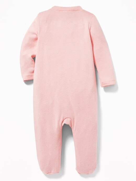 View large product image 2 of 2. Plush-Knit Footed One-Piece for Baby
