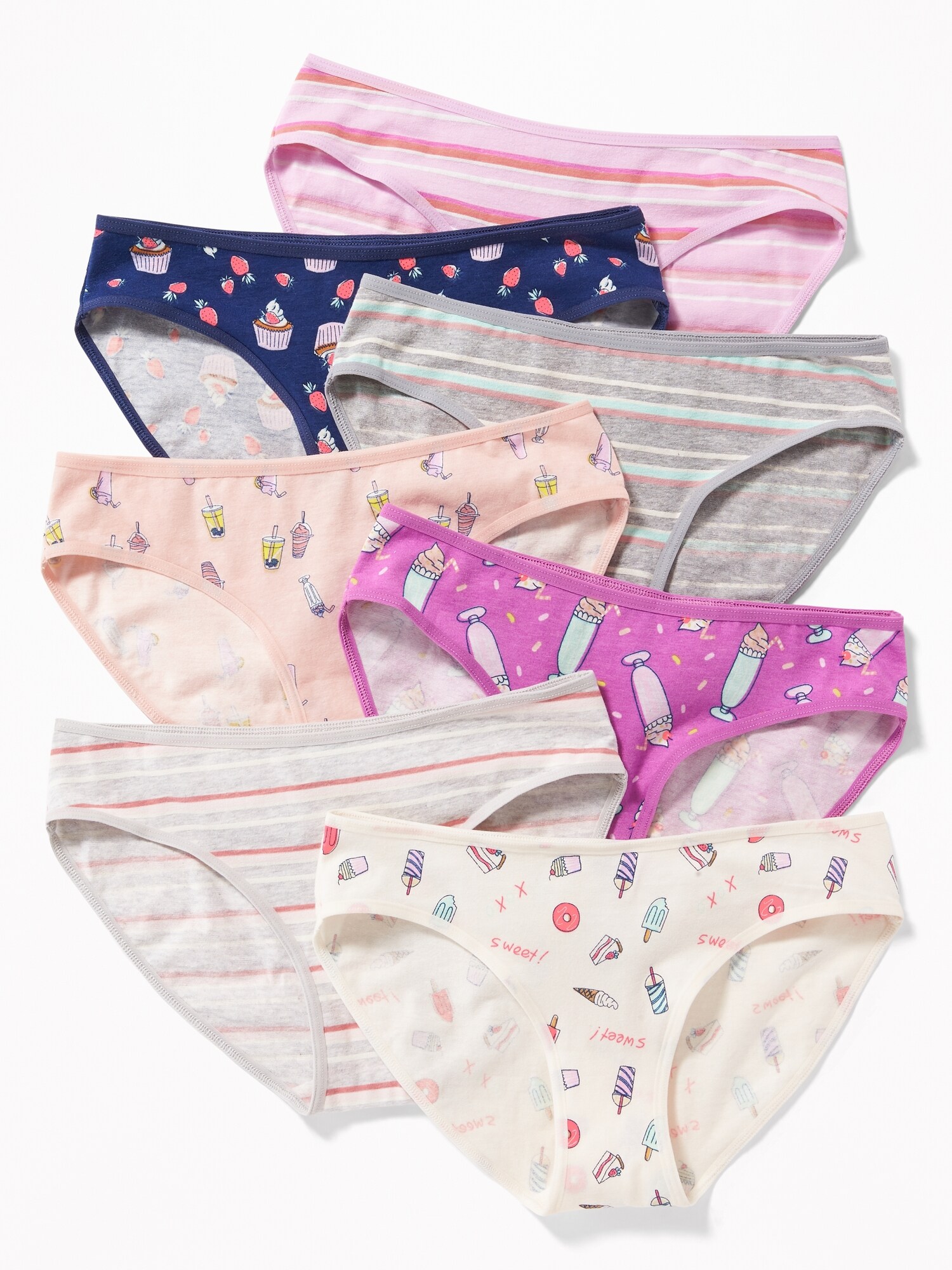 Bikini Underwear 7-Pack for Girls
