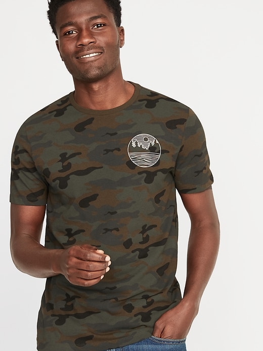 Image number 1 showing, Camo-Graphic Soft-Washed Tee