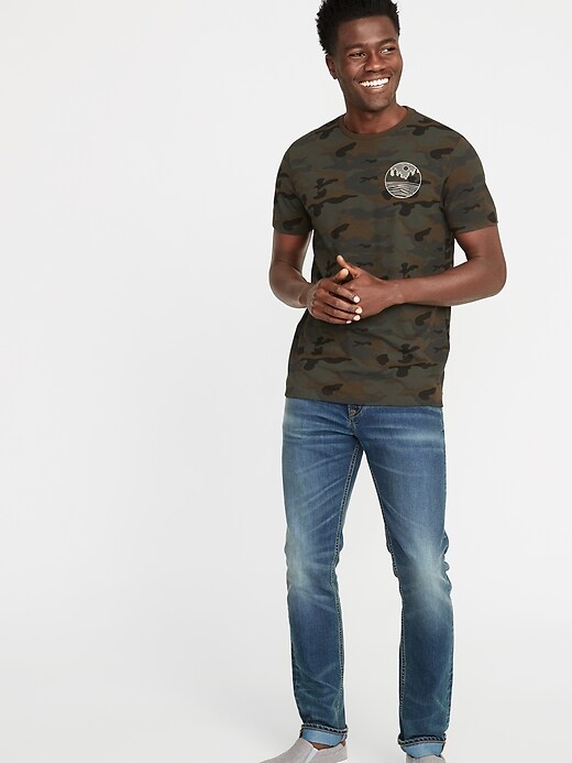 Image number 3 showing, Camo-Graphic Soft-Washed Tee