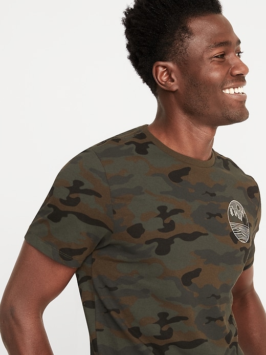Image number 4 showing, Camo-Graphic Soft-Washed Tee