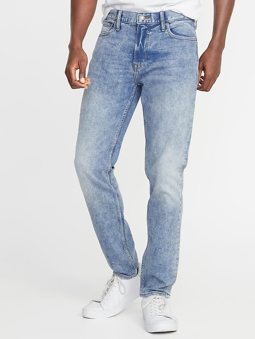 View large product image 1 of 2. Relaxed Slim Built-In Flex All-Temp Jeans