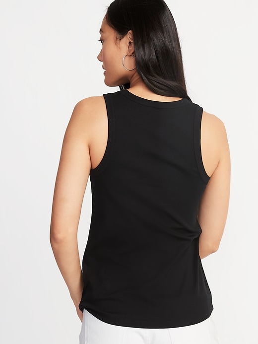 Image number 2 showing, Slim-Fit High-Neck Tank for Women