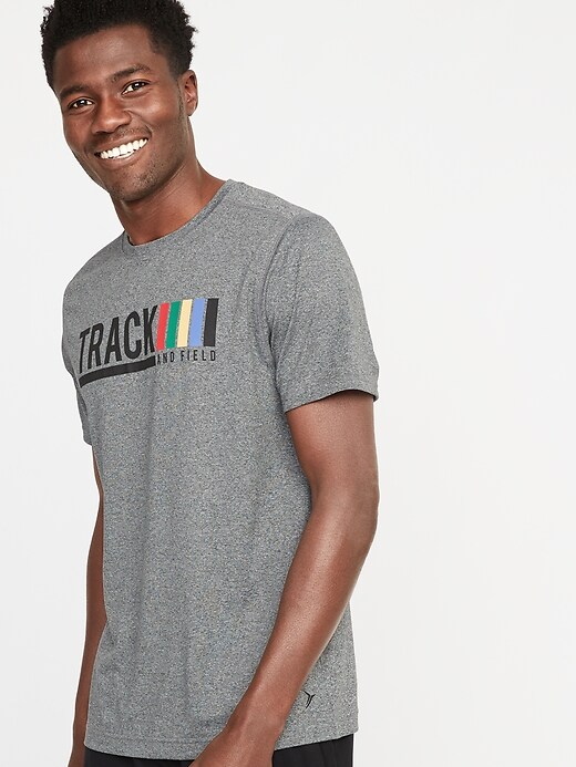 Image number 1 showing, Graphic Go-Dry Performance Tee