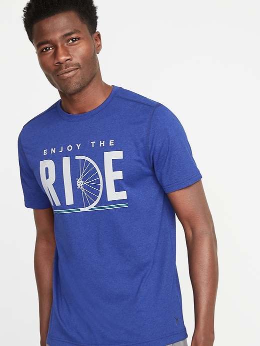 View large product image 1 of 1. Graphic Go-Dry Performance Tee