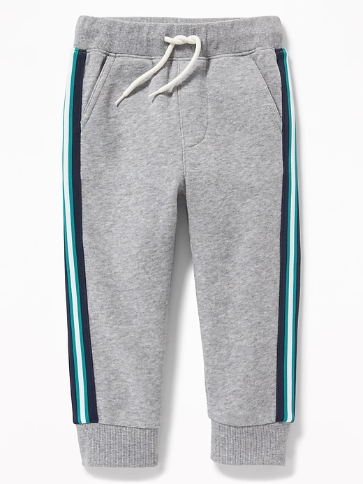 View large product image 1 of 2. Functional Drawstring Side-Stripe Joggers for Toddler Boys