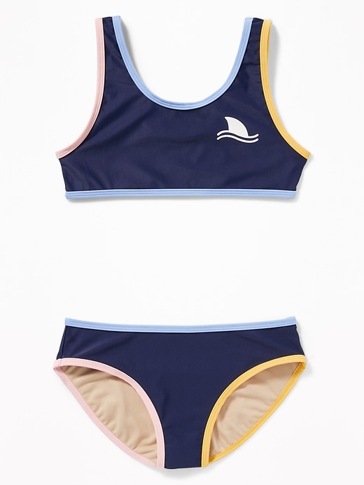 View large product image 1 of 2. Graphic Bikini Swim Set for Girls