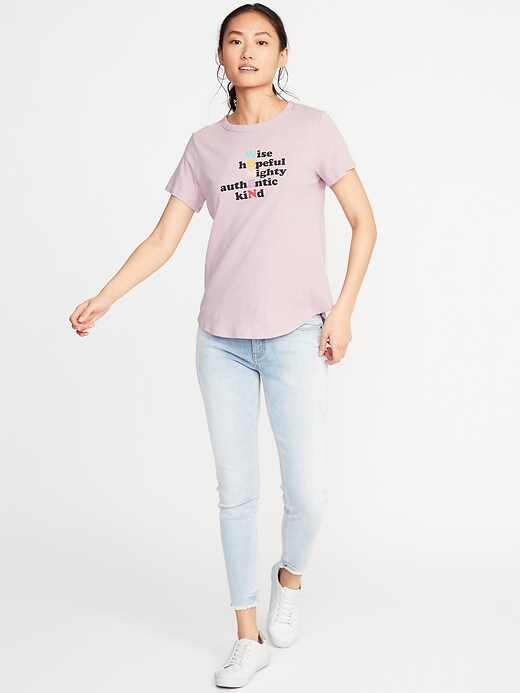 Image number 3 showing, EveryWear Women's Day-Graphic Tee for Women