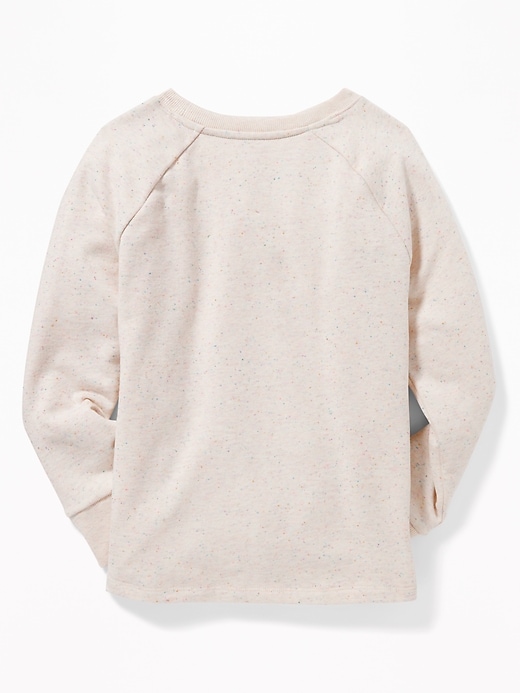 View large product image 2 of 2. French Terry Tie-Hem Sweatshirt for Girls
