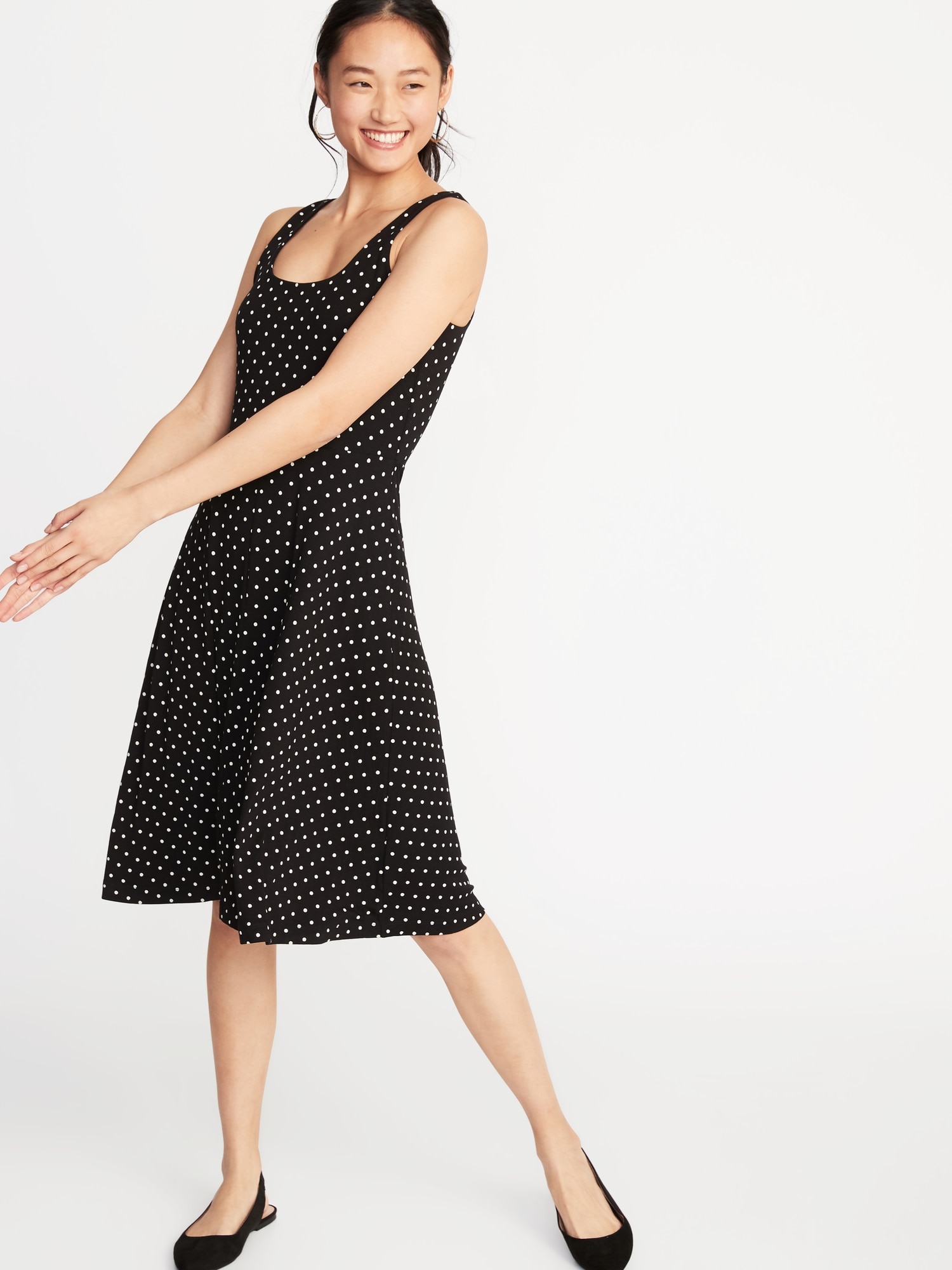 Sleeveless Jersey Fit & Flare Dress for Women | Old Navy