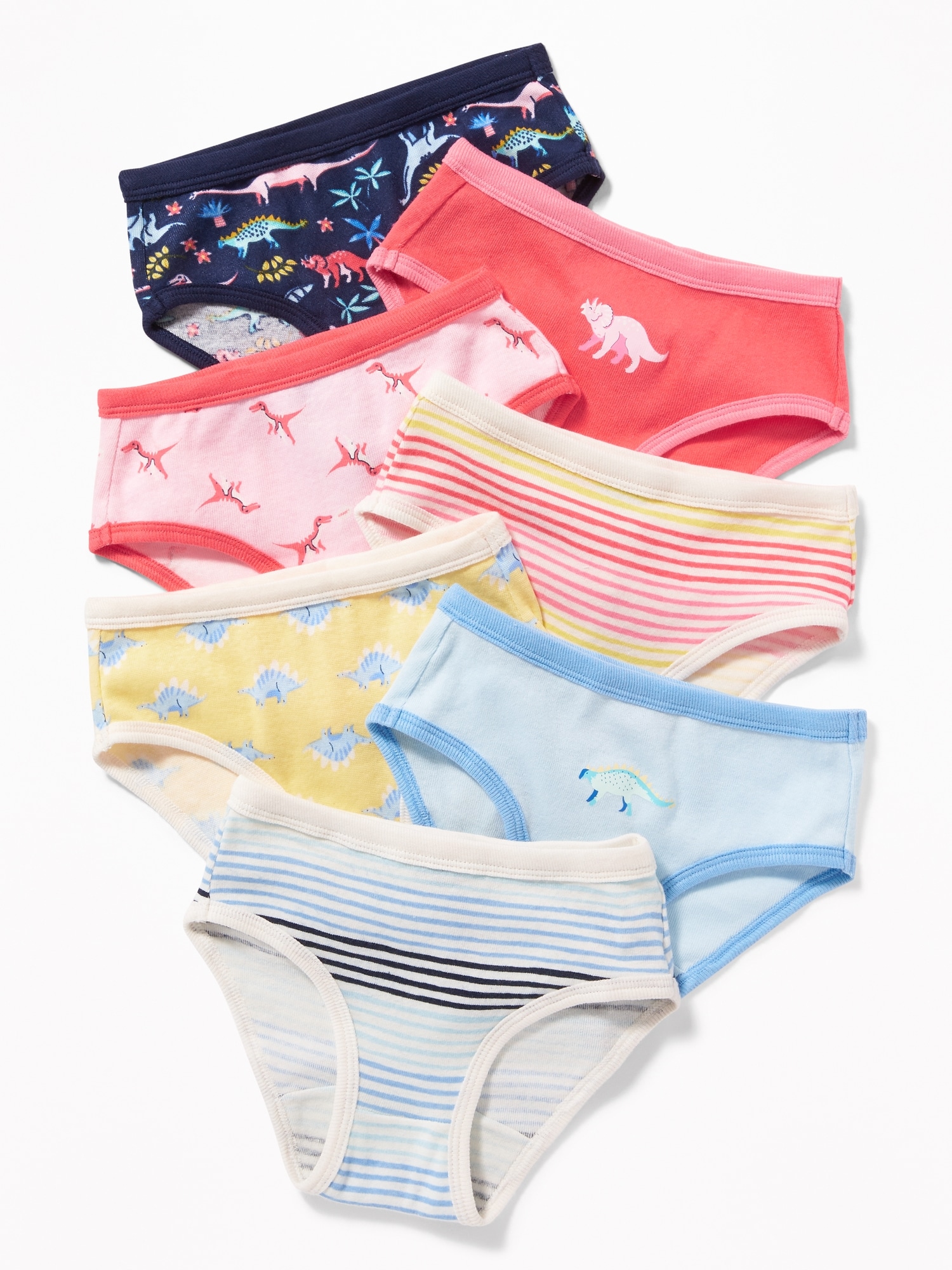 Briefs, 7.colorful Printed Panties For Girls/4-5yr