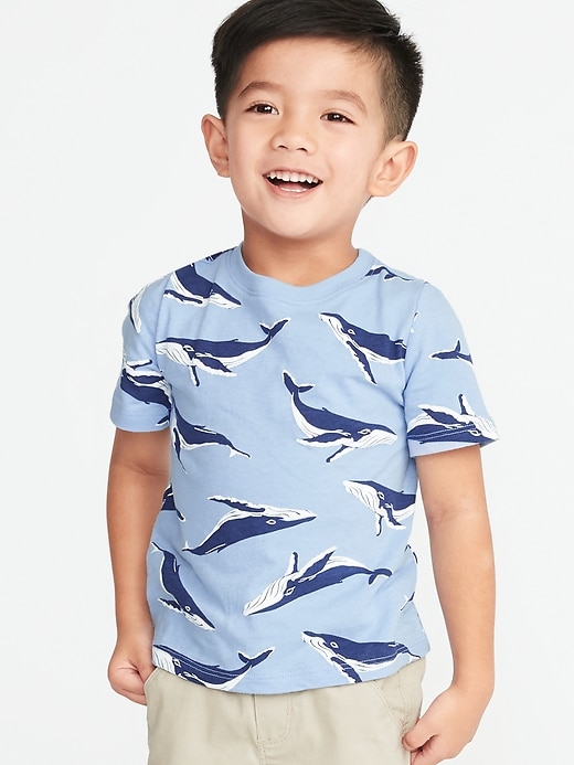 View large product image 1 of 3. Printed Crew-Neck Tee for Toddler Boys