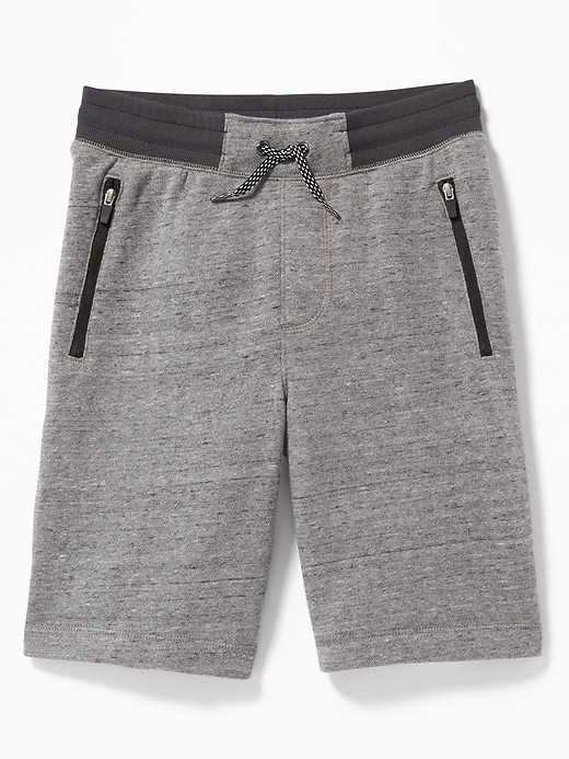 View large product image 1 of 2. Zip-Pocket Jogger Shorts For Boys