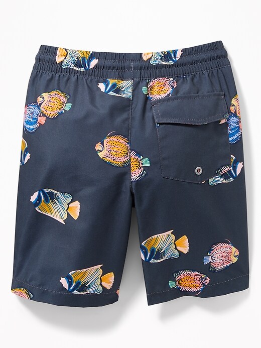 View large product image 2 of 2. Printed Swim Trunks For Boys