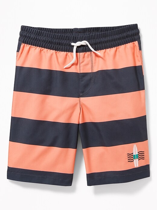 View large product image 1 of 1. Printed Swim Trunks For Boys