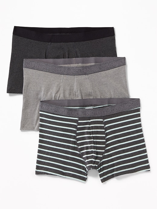 View large product image 1 of 2. Soft-Washed Built-In Flex Trunks 3-Pack - 3 1/2-inch inseam