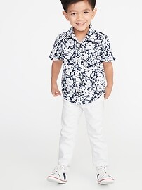 View large product image 3 of 4. Built-In Flex Floral-Print Shirt for Toddler Boys