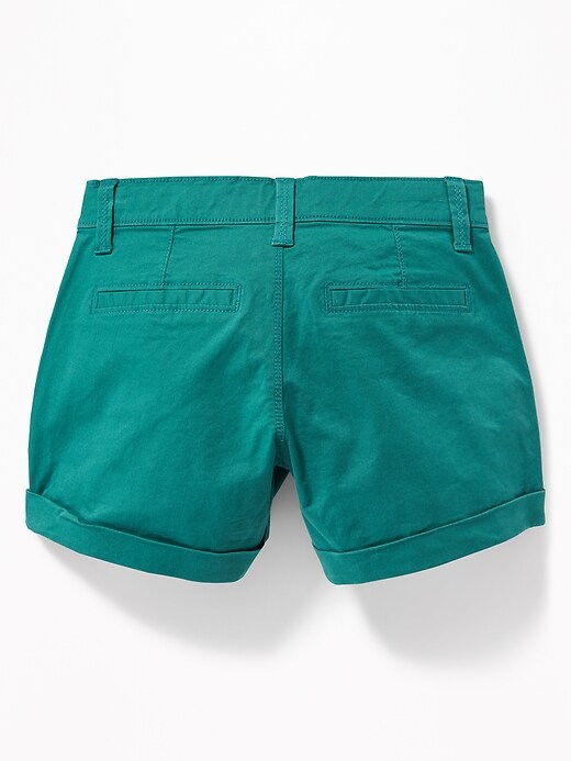 View large product image 2 of 3. Twill Chino Shorts for Girls