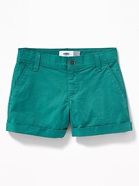 View large product image 3 of 3. Twill Chino Shorts for Girls