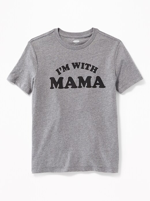 View large product image 1 of 2. "I'm With Mama" Graphic Tee for Boys