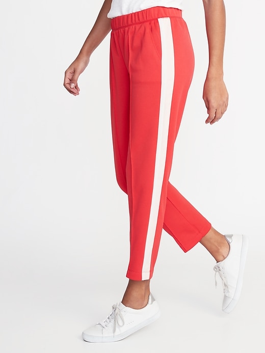 View large product image 1 of 2. Mid-Rise Side-Stripe Joggers for Women