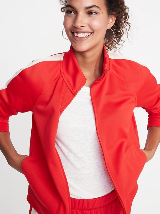 Image number 4 showing, Sleeve-Stripe Track Jacket for Women