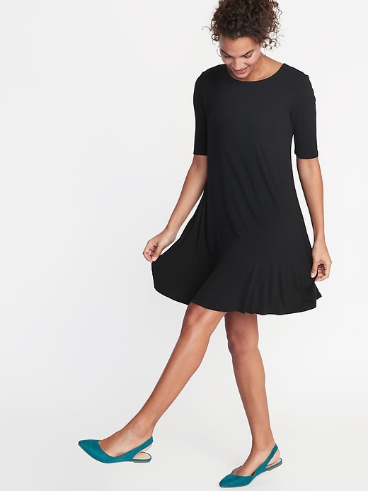 View large product image 1 of 2. Jersey Swing Dress for Women