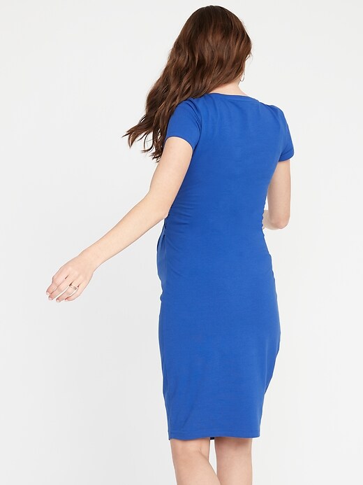 Image number 2 showing, Maternity Twist-Front Bodycon Dress