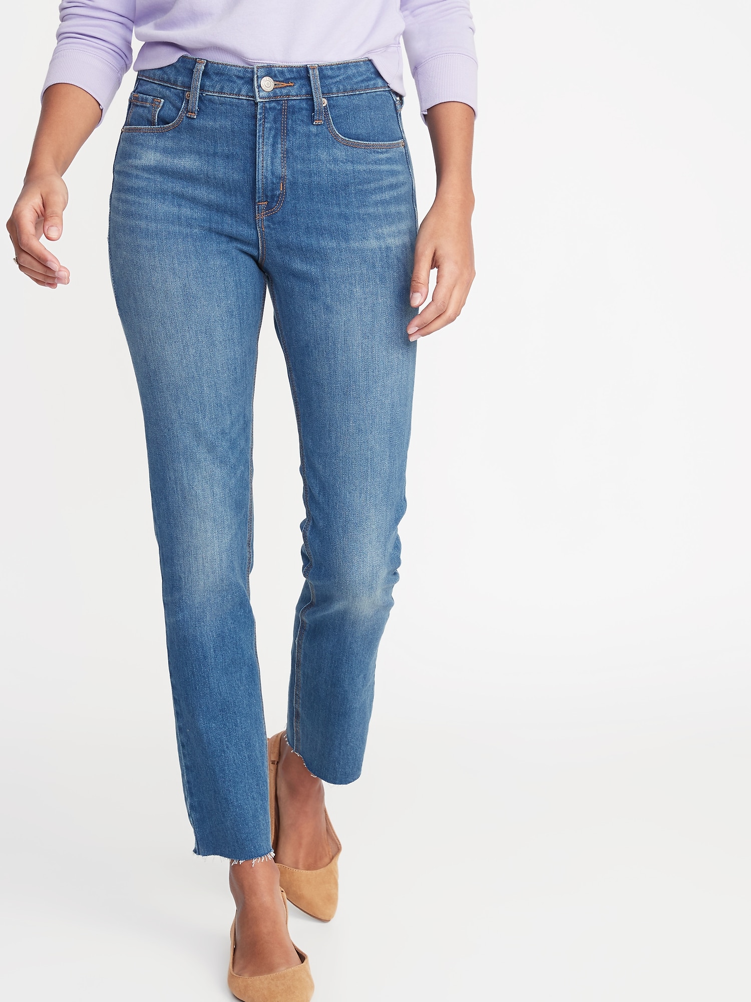 ladies straight leg jeans